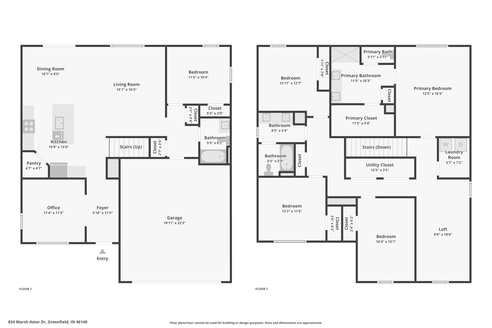 Henley 5BR floor plan (both floors)