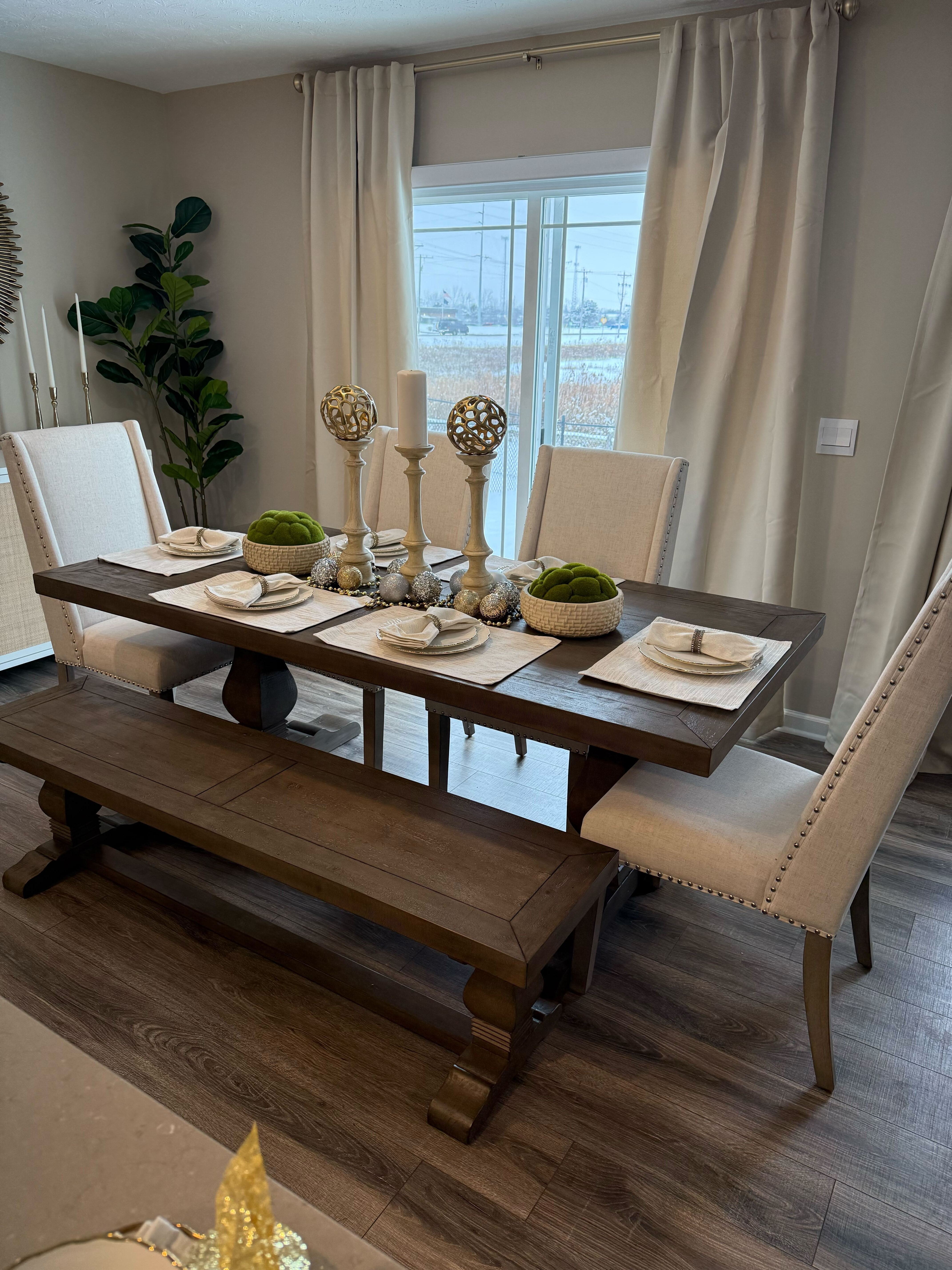 Model home dining table